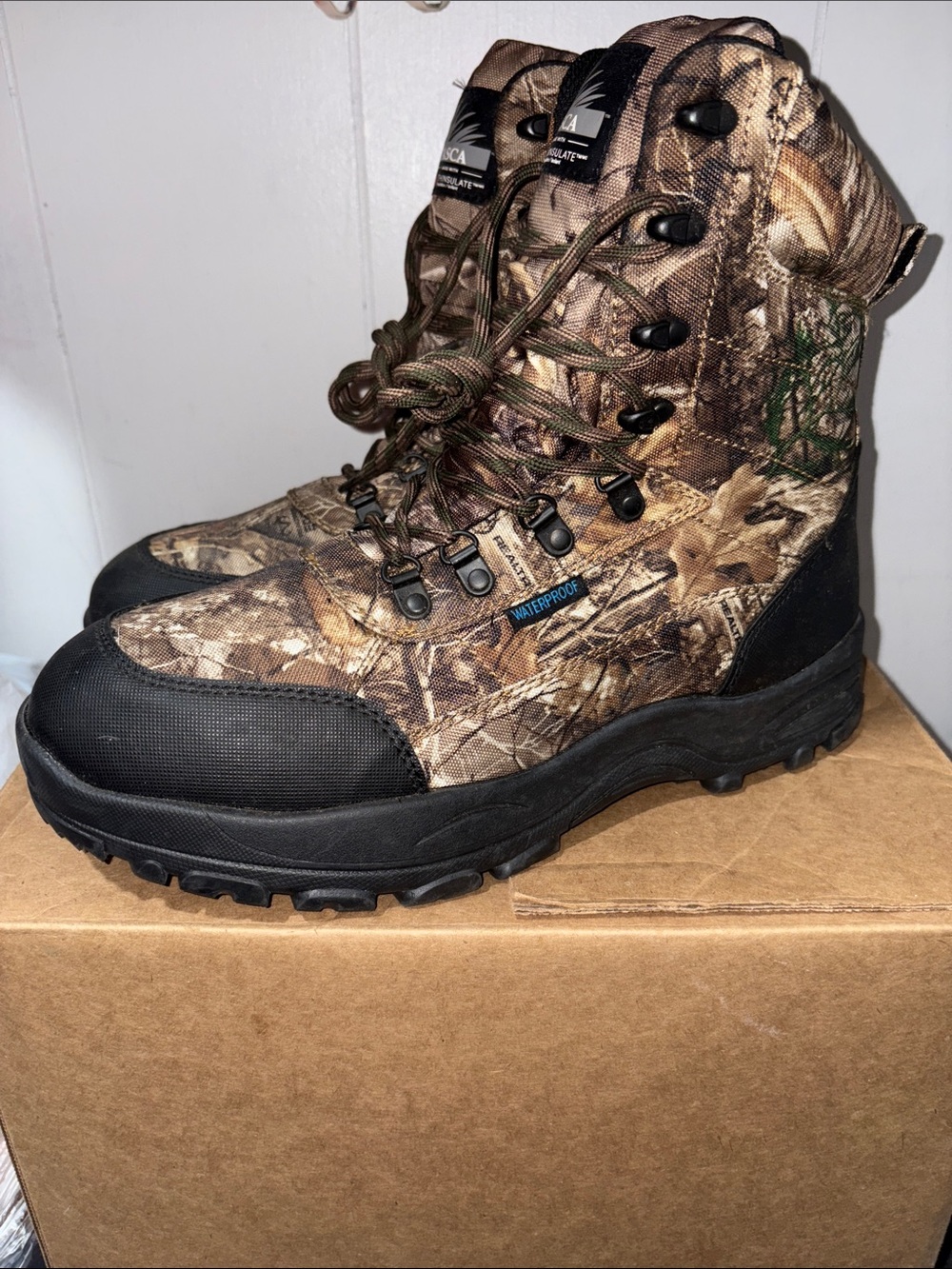 Itasca Waterproof Camouflage Men's Hunting Boots size 10